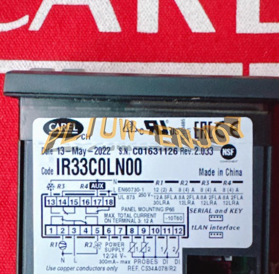 1PCS New CAREL IR33C0LN00 Temperature Controller