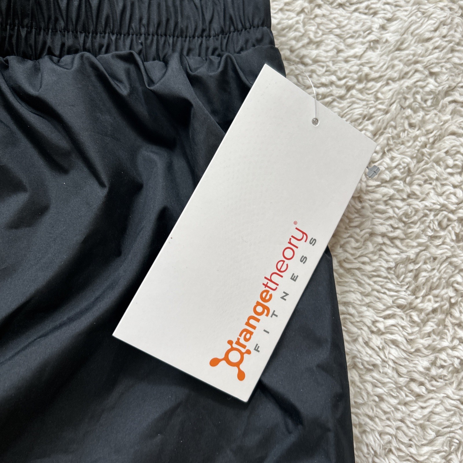Orangetheory Fitness OTF Taffeta Lined Shorts Womens Small Black Workout Running