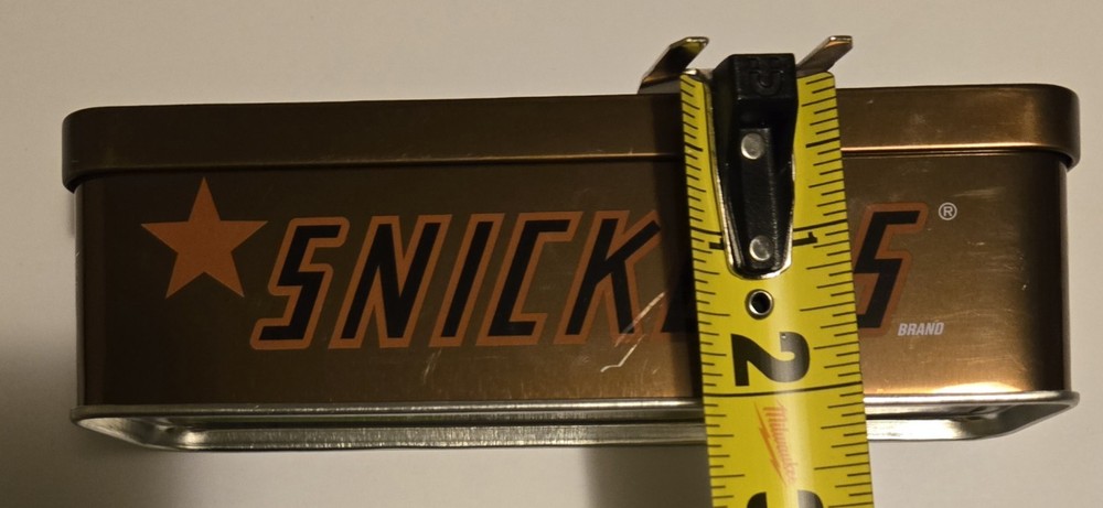 Snickers Tin Container Stash Box Storage Empty