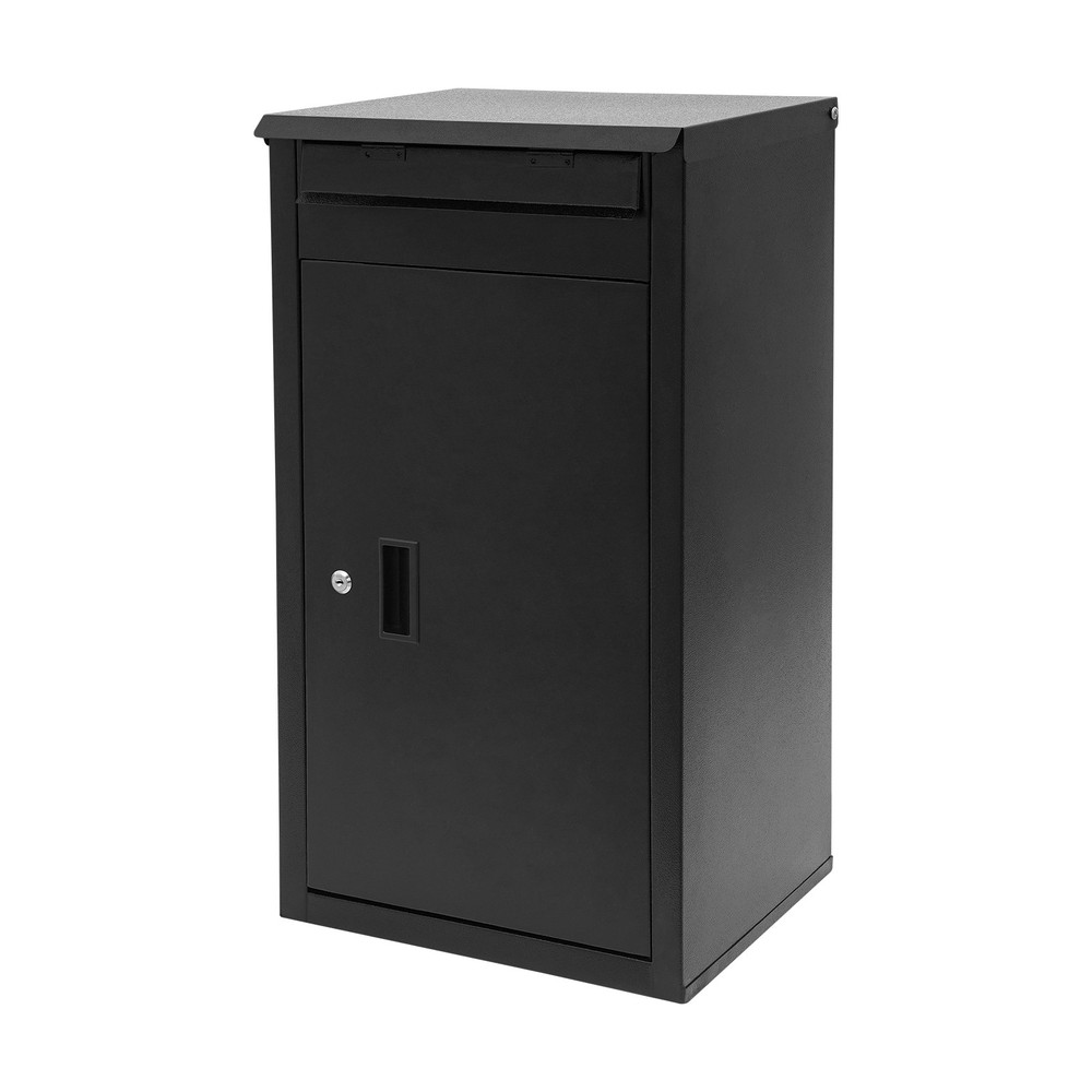 Wall-Mounted Parcel Drop Box, Package Delivery Box, Large Mail Box with Key Lock