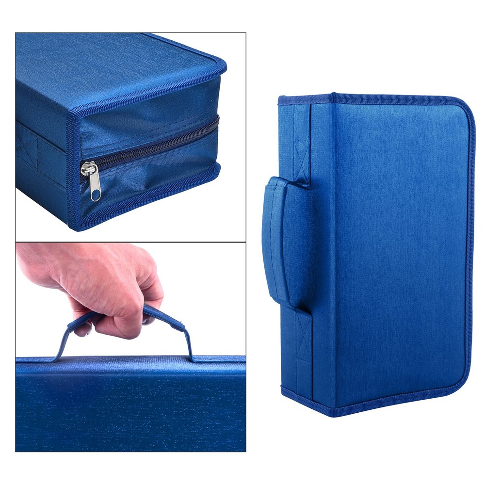 Siveit DVD Case, 128 Capacity CD/DVD Case Wallet Binder Storage Holder