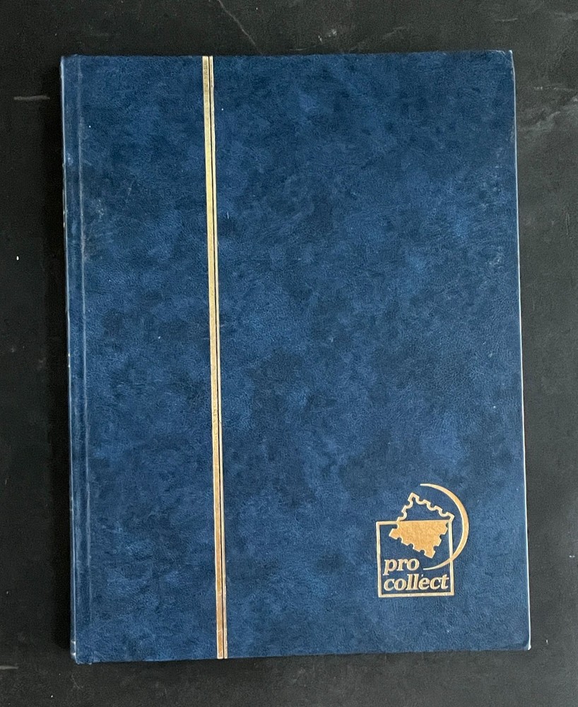 Stamp Collection 16 page Stock Book Used Black Pages ZAYIX