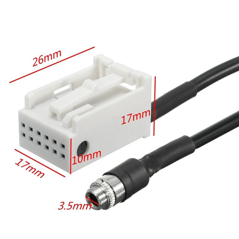 SP AUX Audio Input Female Adapter Cable for BMW E63 E64 E60 E61