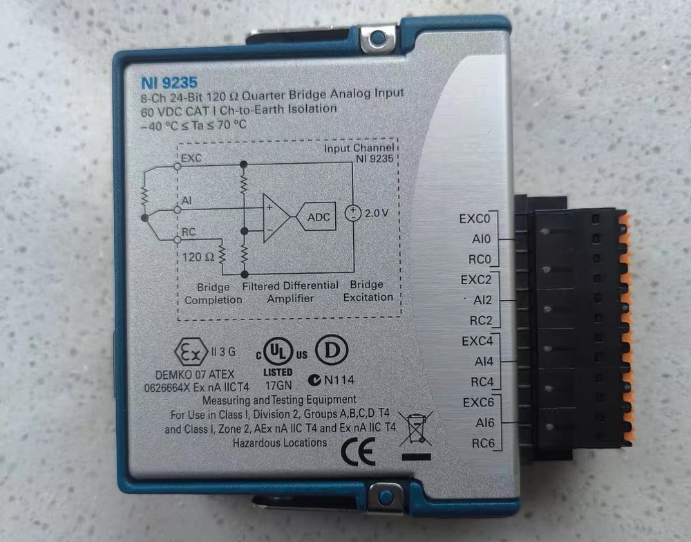 National Instruments NI 9235 cDAQ Strain / Bridge Input Module Test passed