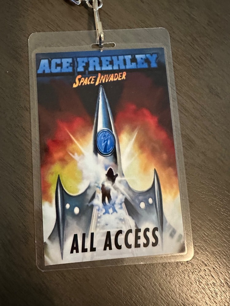 Kiss Ace Frehley Authentic Space Invader Tour All Access Pass