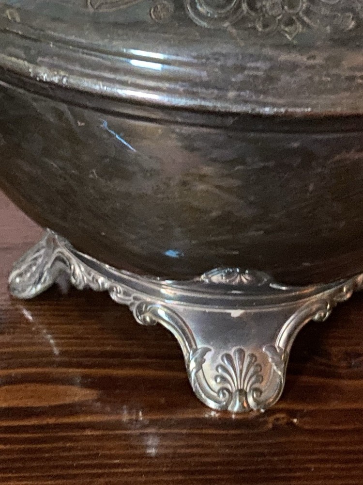 Silver plated Tea Pot With Wooden Handle /England