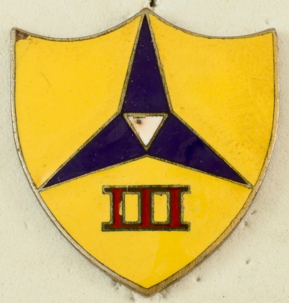 3rd Corps Crest DI/DUI CB Vanguard 1V HM