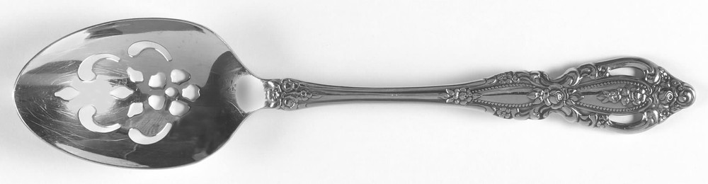 Oneida Silver Monte Carlo  Pierced Serving Spoon 497370