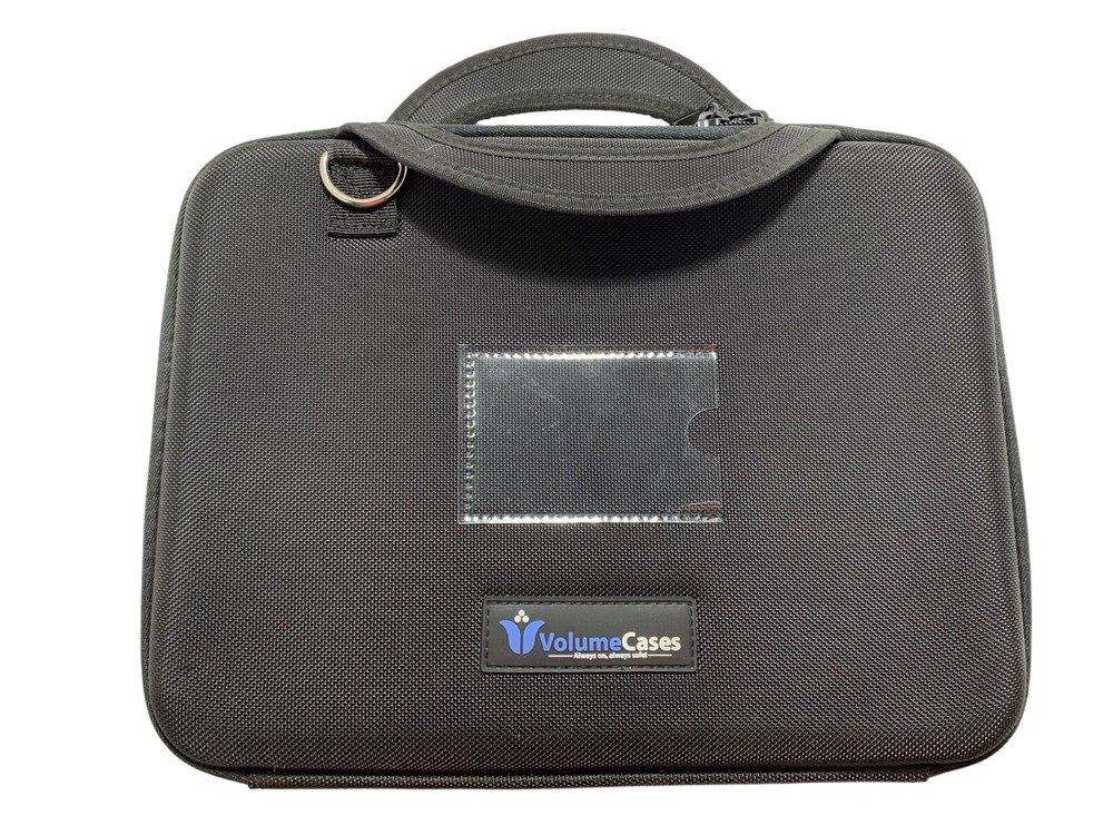 Volume Cases - Chromebook or Mini Laptop Canvas Shell Bubble Case with Strap