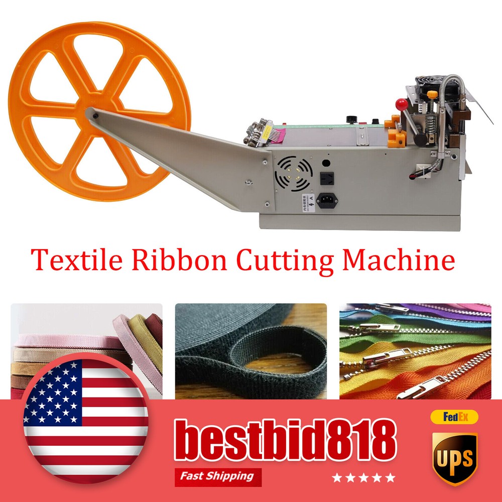 Webbing Cutting Machine Automatic Hot Cold Strip Cutter Webbing Textile Ribbon
