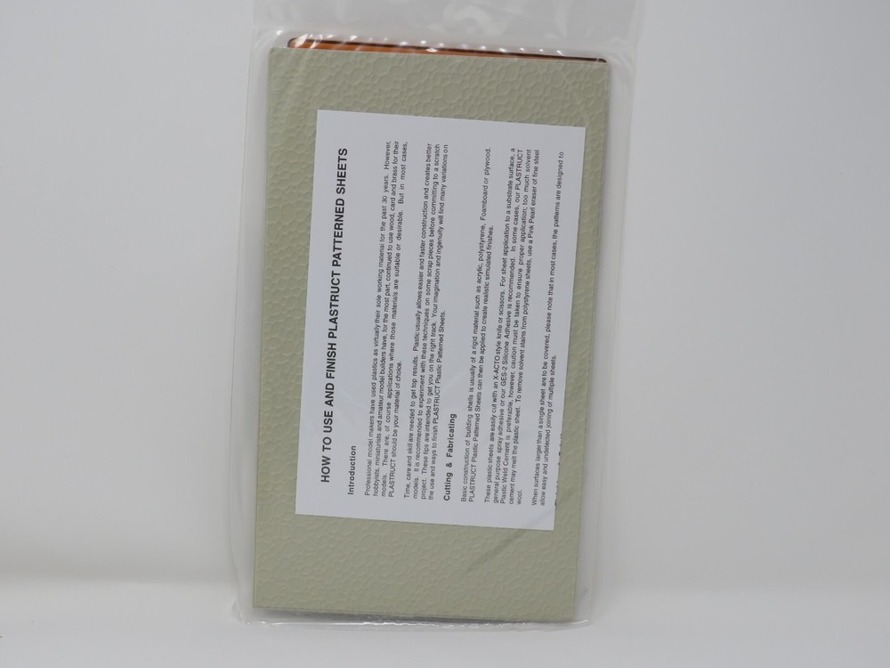 Plastruct 91589 Random Polished Stone Path Patterned Sheets G Scale 1:24