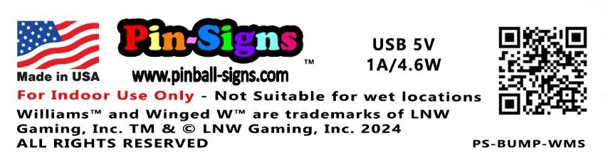 Williams Bumper Sticker Pin-Sign