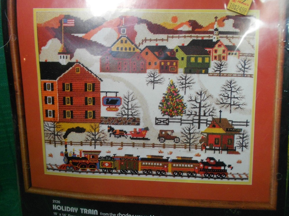 Dimensions Needlepoint Kit Holiday Train #2126 New