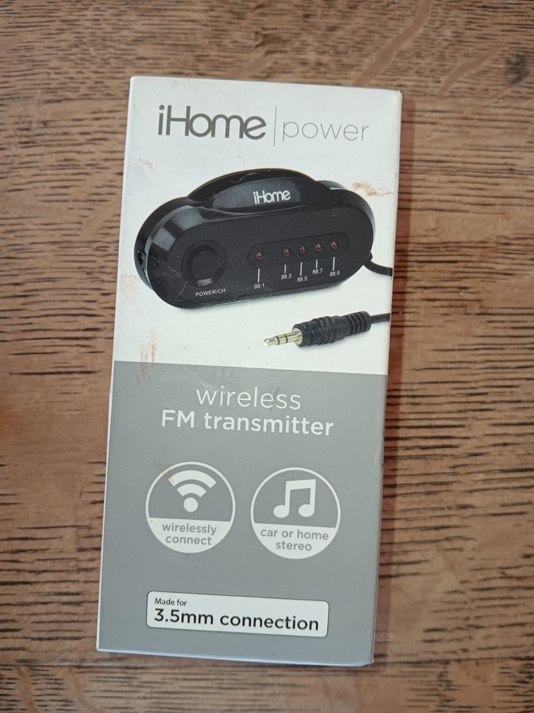 iHome IH-CA510B-AA Wireless FM Transmitter, Black - FREE SHIPPING!!!