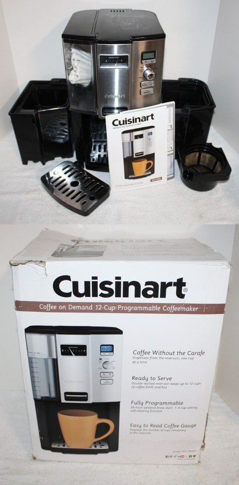 Cuisinart DCC-3000P1 Programmable 12 Cup Coffeemaker in Box + Extras ~ Working
