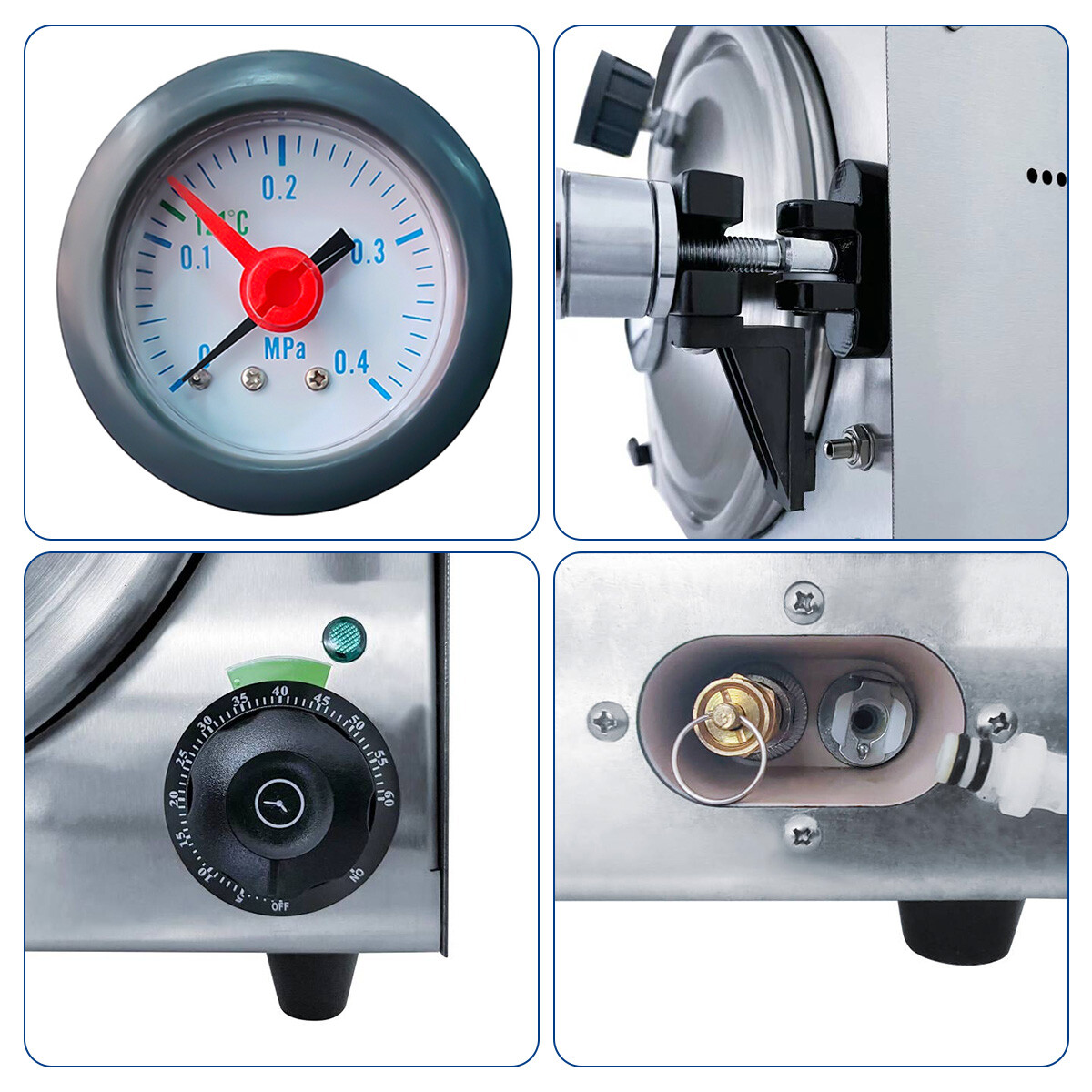 14L/17L/18L/22L Class B Dental Autoclave Steam Sterilizer Medical Sterilization