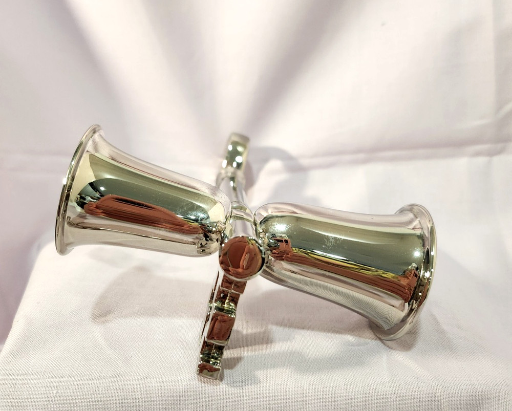 Bar Ware Set, Silver Plated from Neiman Marcus, Corkscrew & Double-Sided Jigger