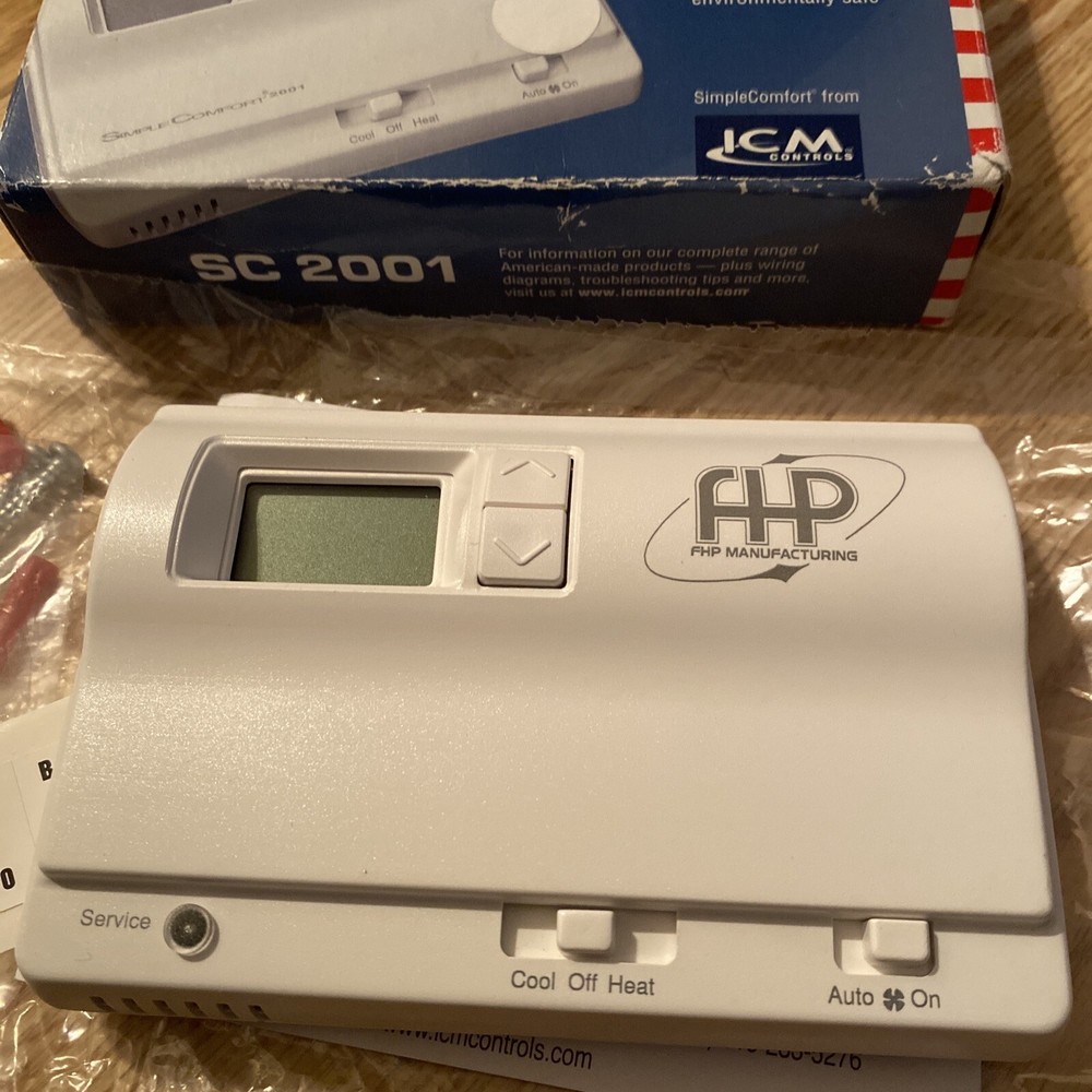 SC2001 ICM Controls Heat/Cool Non-Programmable Thermostat ~ New Open Box