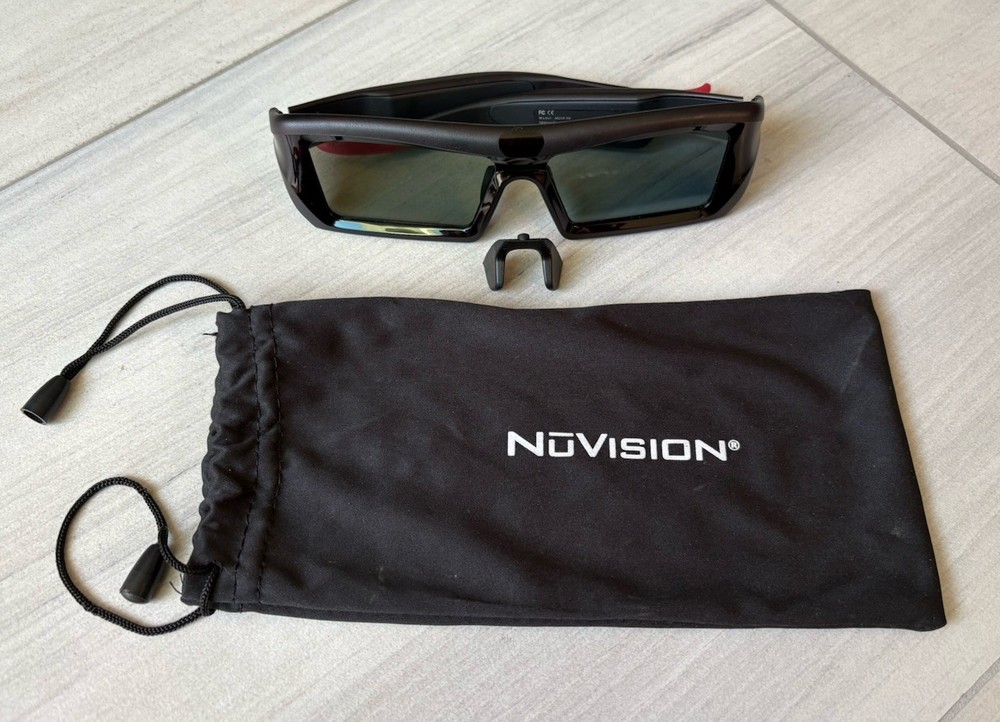 NUVISION Black 3D Active Glasses AG210-NV