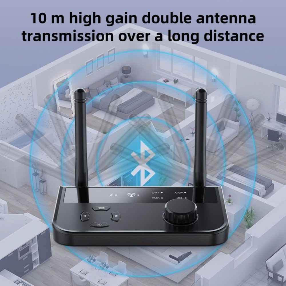 Bluetooth 5.3 Receiver for steady, high intensity connections Audio Adapter