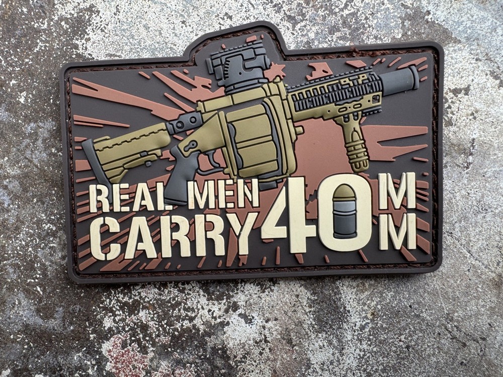 Patriot Patch Co. - Real Men Carry 40mm - Patch