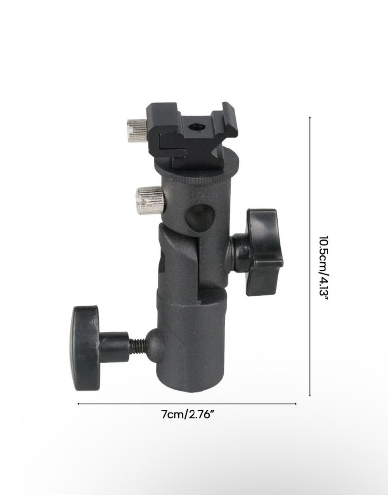 DSLR Flash Light Supporter Camera Mount Stand Flash Stand Bracket Swivel Mount