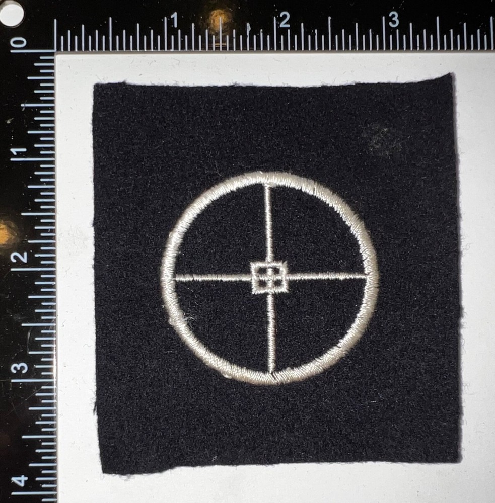 WWII USN US Navy Gun Pointer Striker Distinguishing Mark Patch BLUE Rate