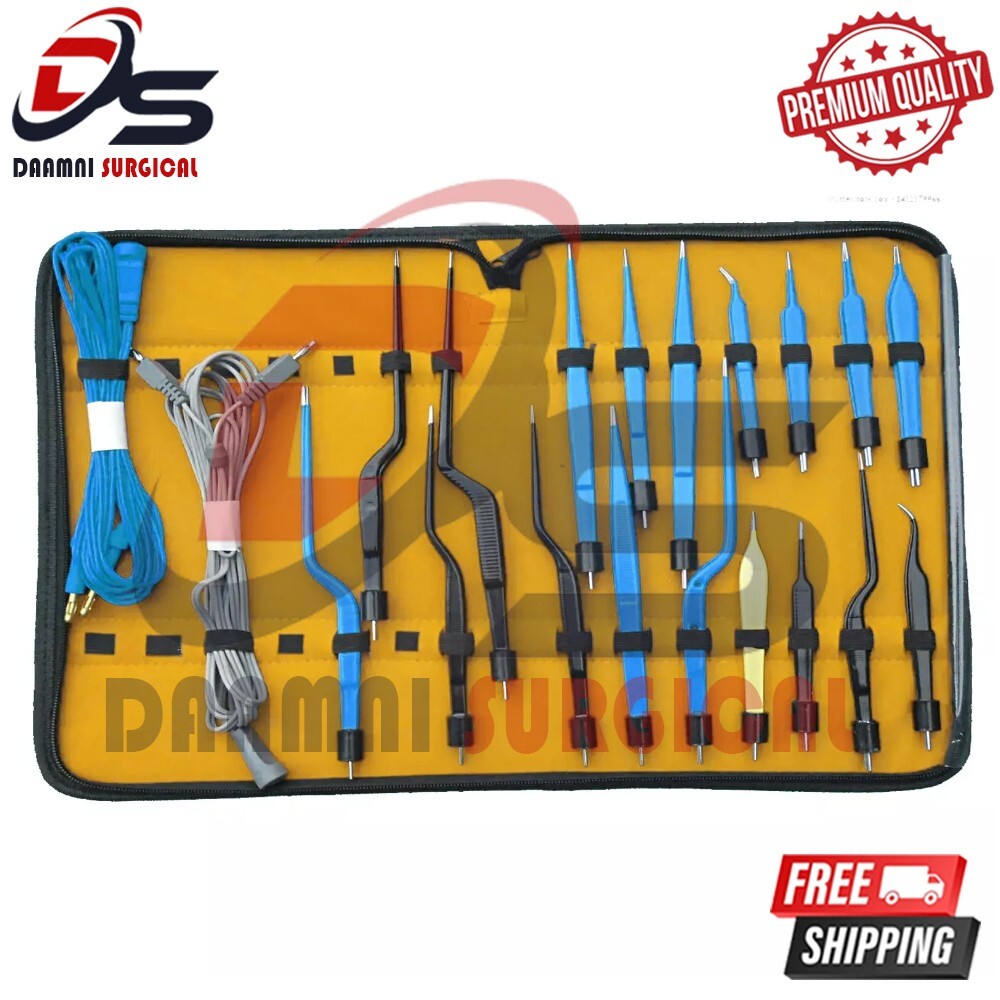High Class Bipolar Bayonet Forceps Electro surgical Instruments set