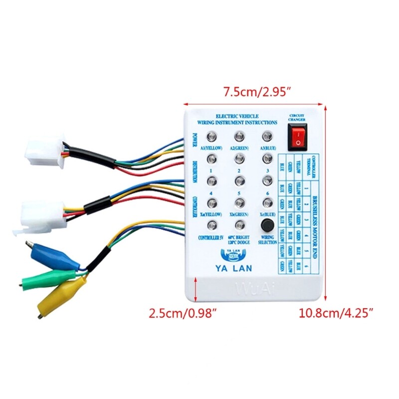 E-bike Scooter Brushless Car Motor Controller Tester Quick Detect Device Control