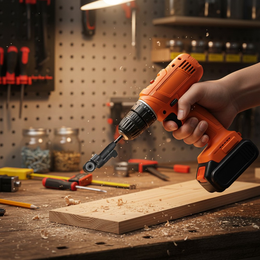 105 Degree Right Angle Drill Bit Hex Shank Socket Adapter Set 1/4" 3/8" 1/2" 6pc