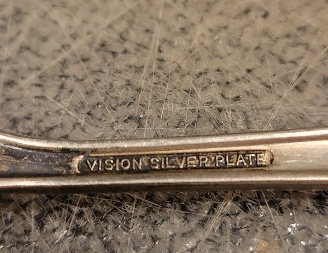 Vision Silver Plate Sugar Spoon Vintage