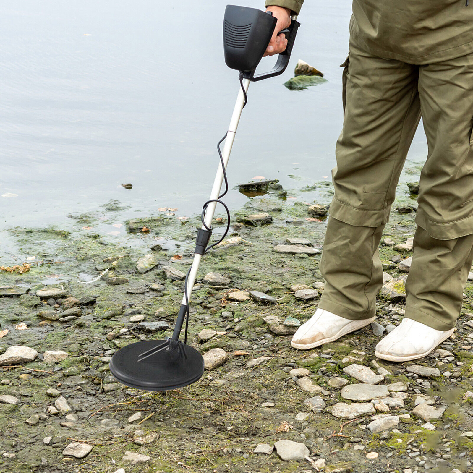 Deep Ground Metal Detector For Adults Underwater Beach Yard Waterproof Seeker US