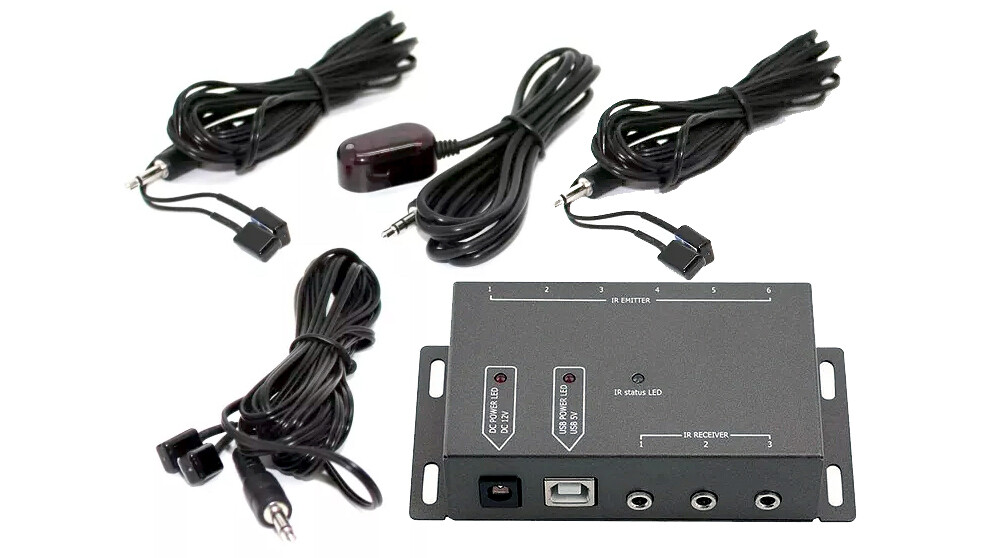 Premium 1 In 6 Out IR Remote Extender Repeater Distributor Kit