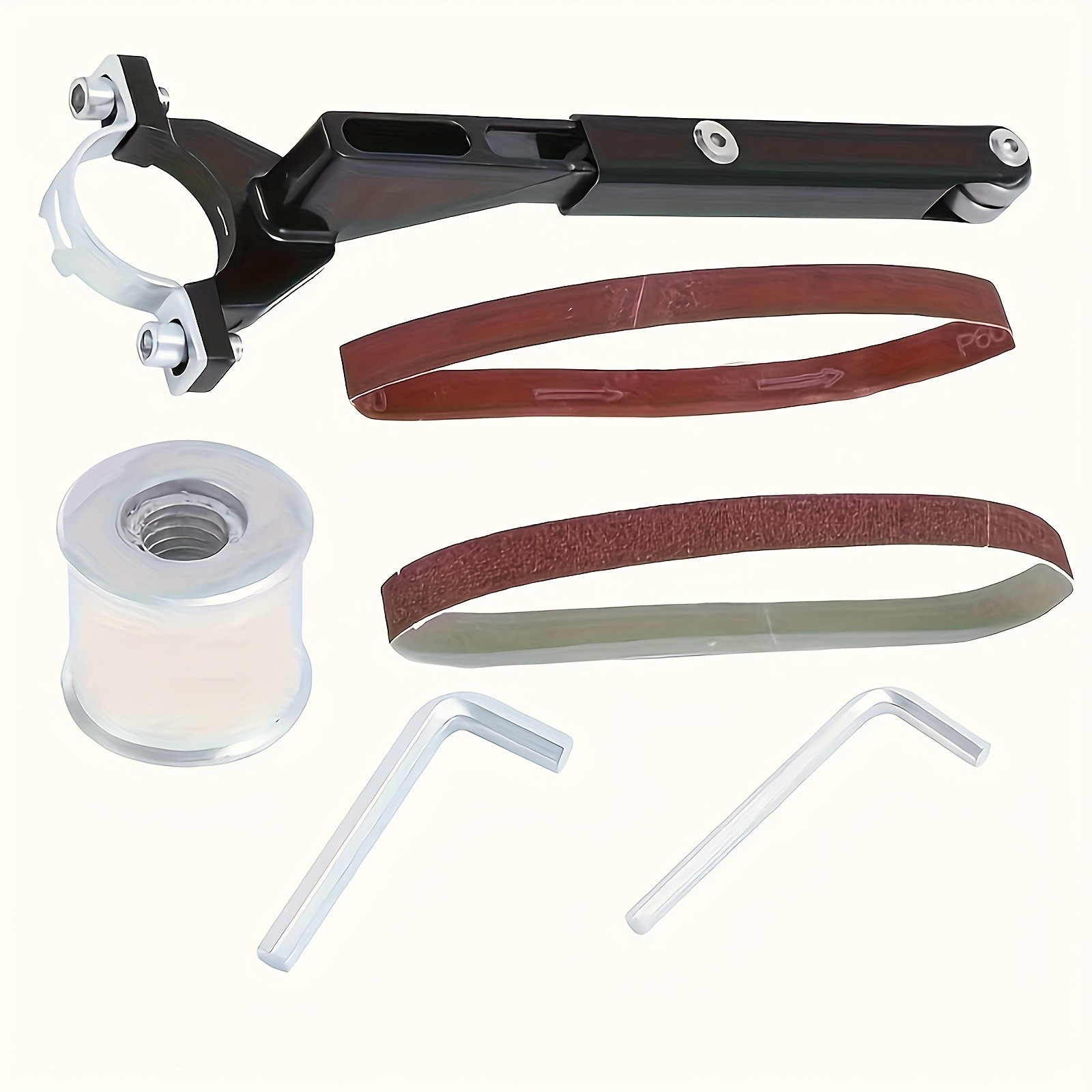 Angle Grinder to Belt Sander Adapter - For Metal/Wood Sanding & Rust Removal