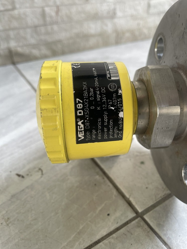 HART VEGA VEGABAR D87 Hydrostatic Pressure Level Sensor