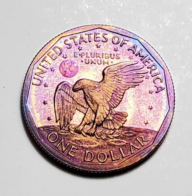 TONED 1979 S SUSAN B ANTHONY SBA DOLLAR PROOF UNC #C3105