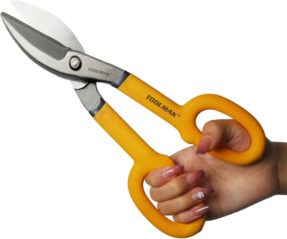 Tin Snips 10 Inch Straight Pattern Tinners Snips with fort Grip