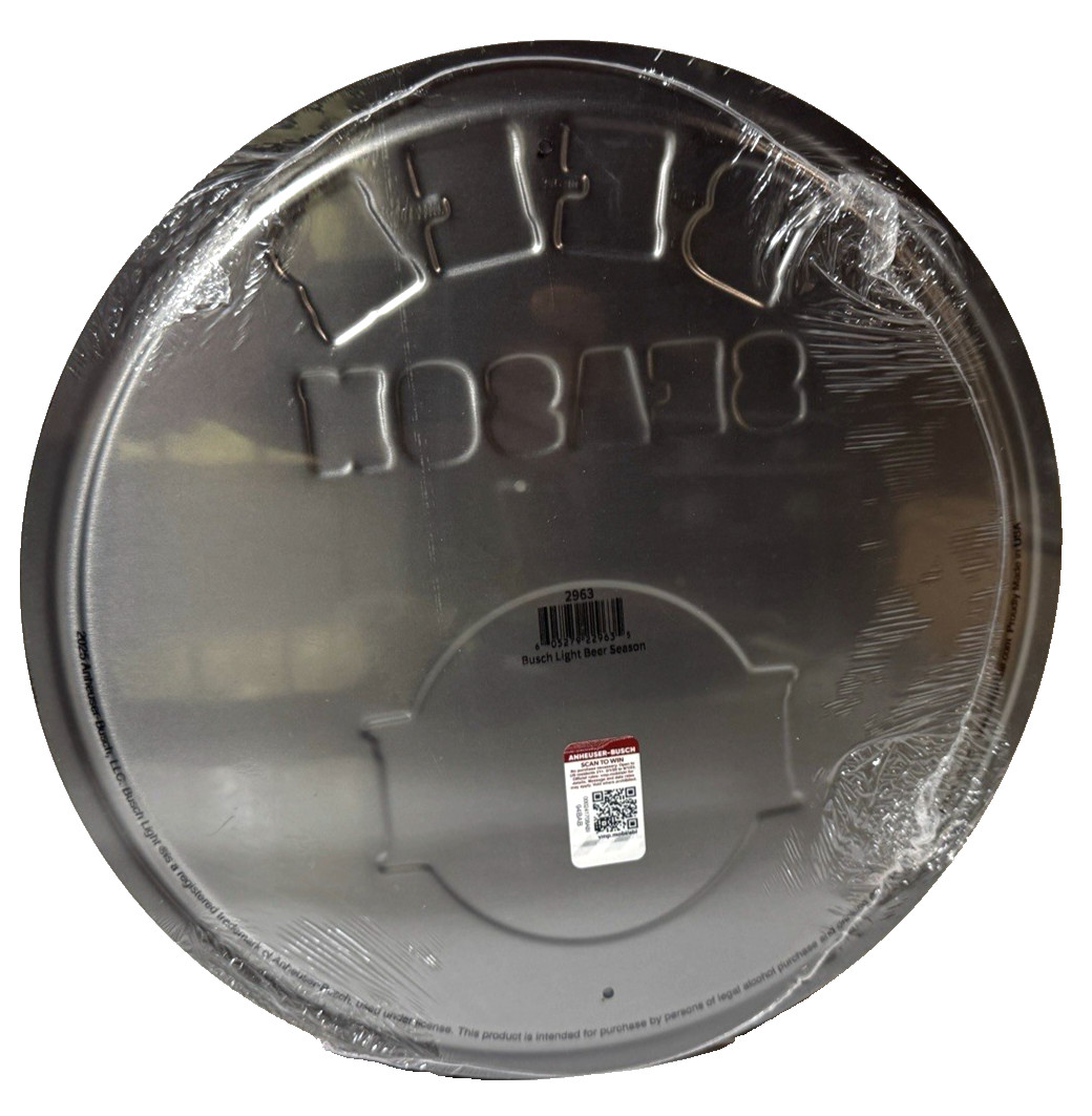 Busch Light Beer Season FULLY EMBOSSED Sign wall decor 11.75 " inch Made in USA