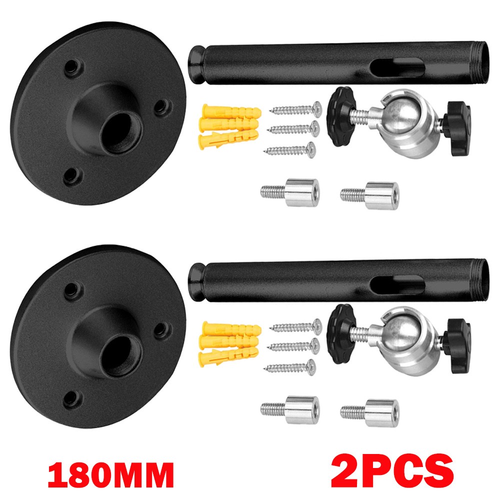 2X 18CM 360° Rotatable Universal Wall Ceiling Mount Stand For Mini Projector DVR