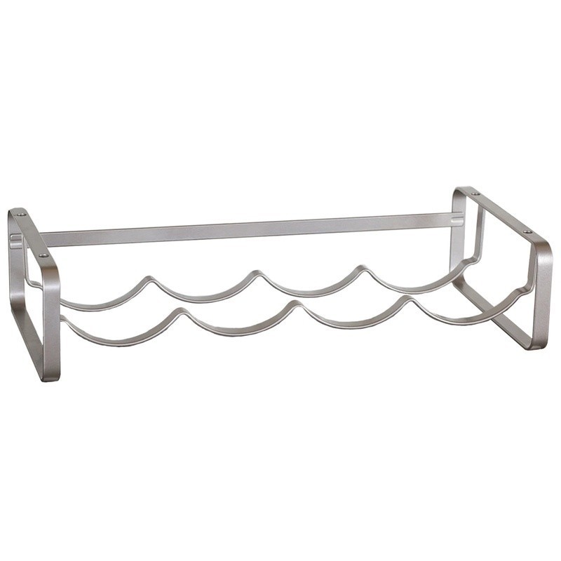Stackable Steel Wine Rack Free-Standing 4 Bottle Organizer Compact Design New