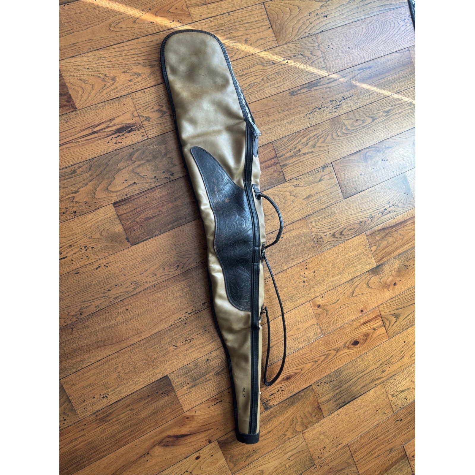 Vintage Western Tooled Leather Long Gun Rifle Shotgun Case Bag Western Style