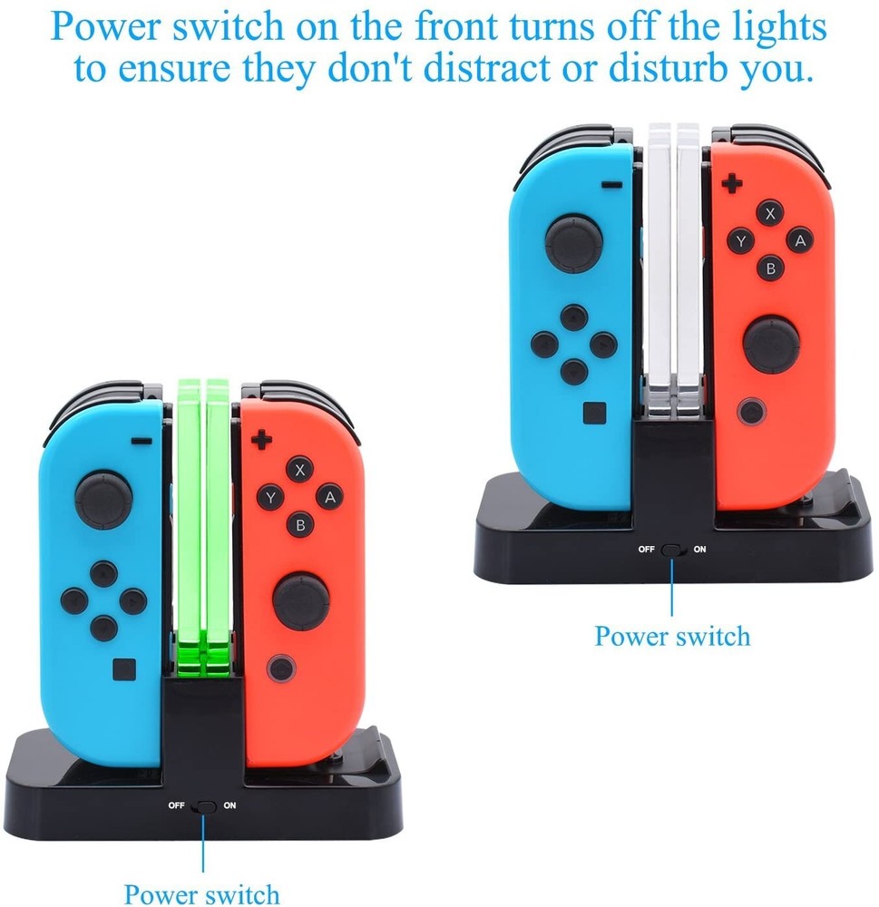 Dobe Charging Dock For N-Switch Joy-Con & Pro Controller. New.