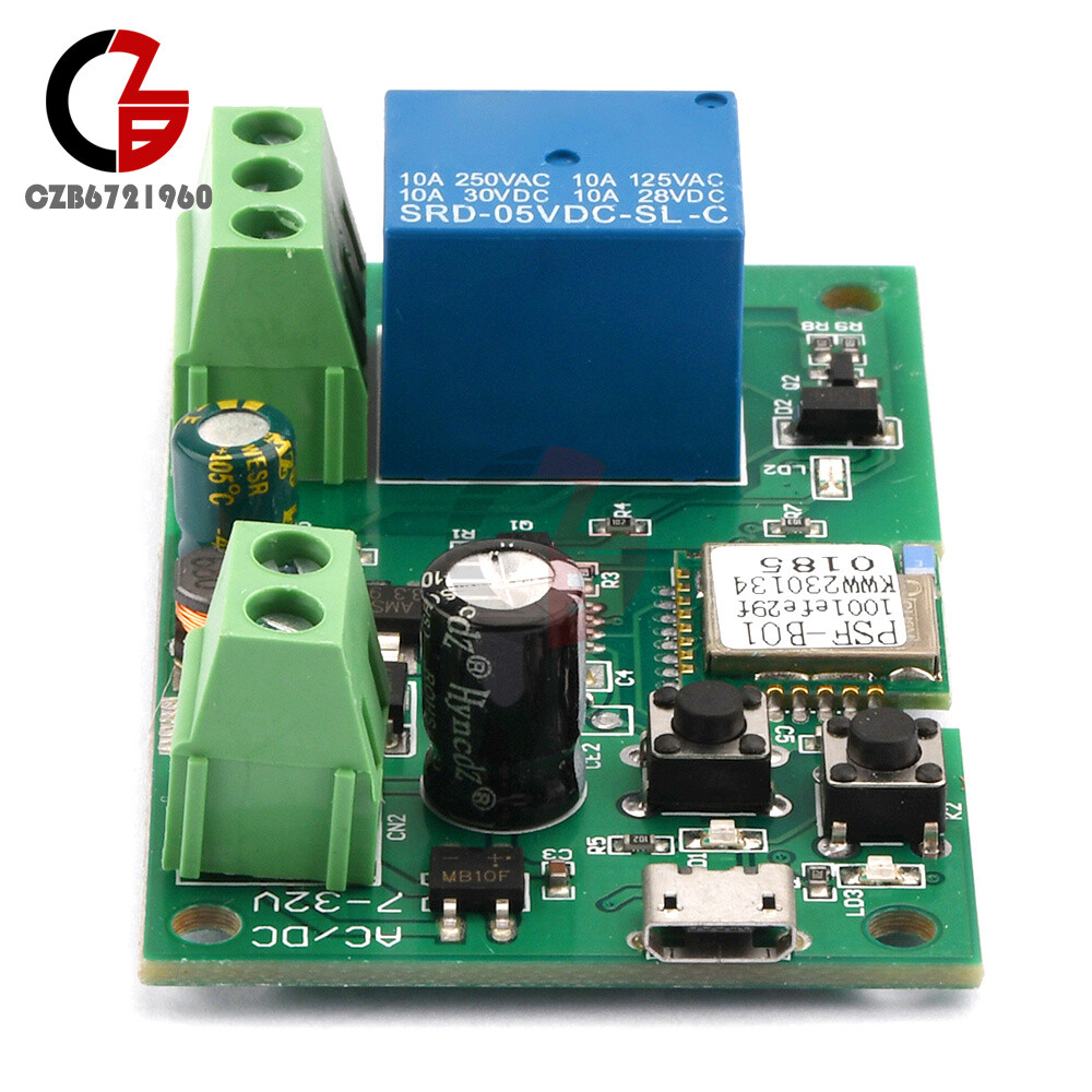 DC 5-12V Self-locking WiFi Wireless Smart Switch Home Relay Module