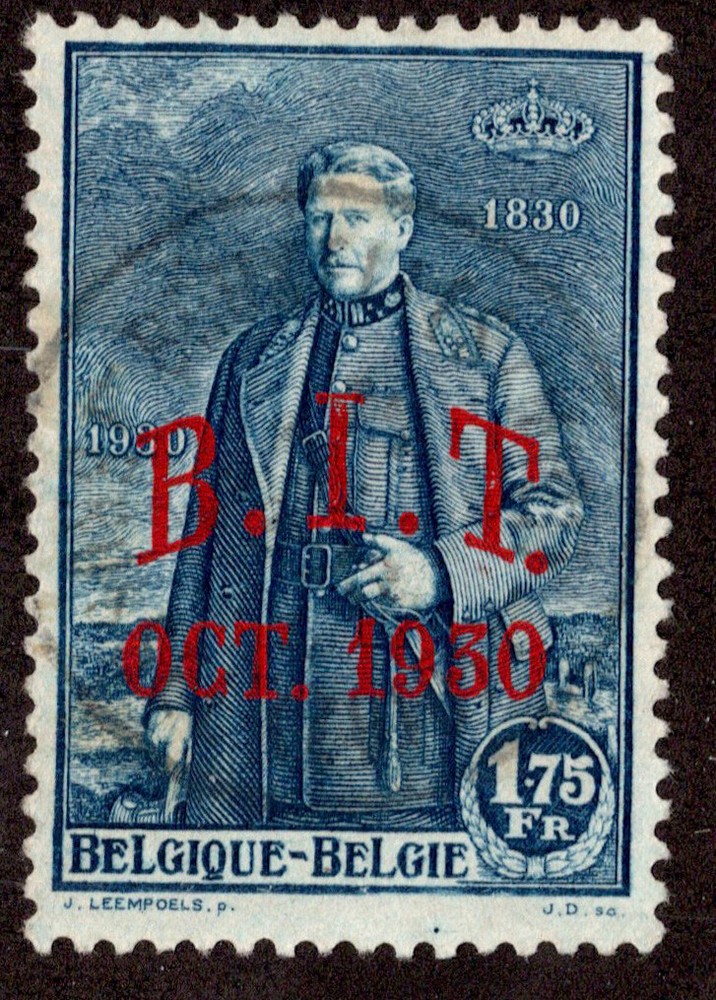 Belgium Scott 224 Used.