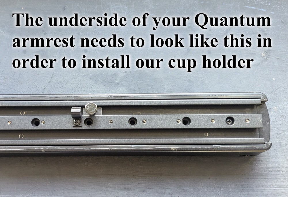 Cup Holder for QUANTUM Power Wheelchairs. READ DESCRIPTION