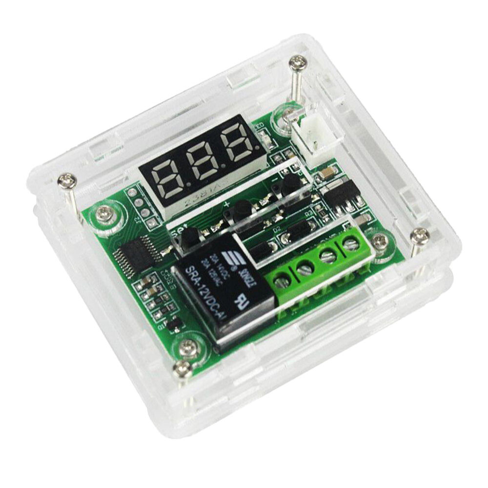 4PC W1209 DC12V Digital Thermostat Temperature Control Switch Sensor With Case
