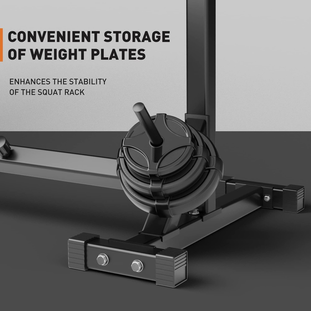Squat Rack Stand Adjustable Bench Press Rack Barbell Rack Stand Multi-Functio...