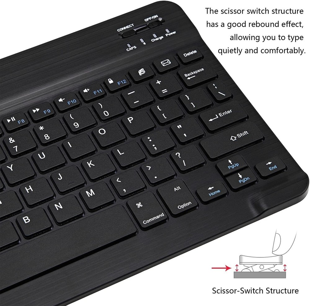 Rechargeable Wireless Bluetooth Mini Keyboard Keypads For iPhone, Phone, iPad,