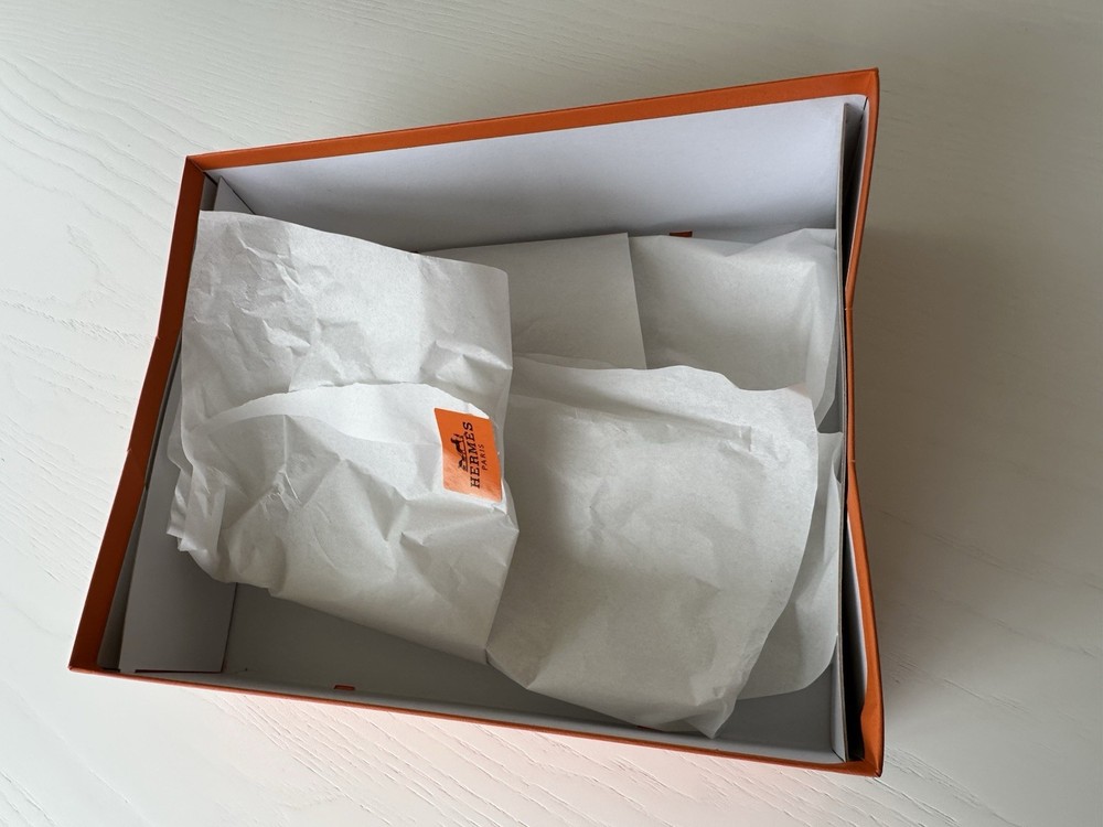 Authentic Hermes Orange Storage Gift Box Empty 13.75x11x4.25 Medium Rectangle