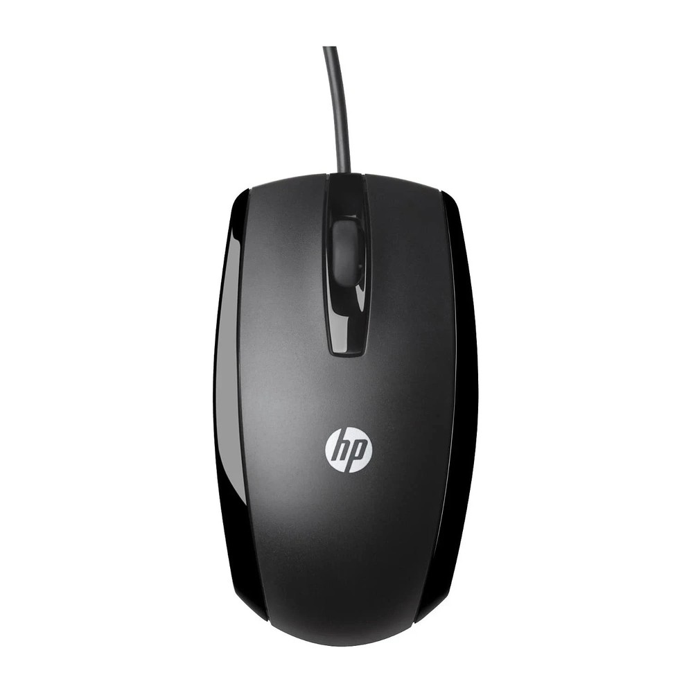 HP X500 USB 3 Button Optical Wired Mouse - Black